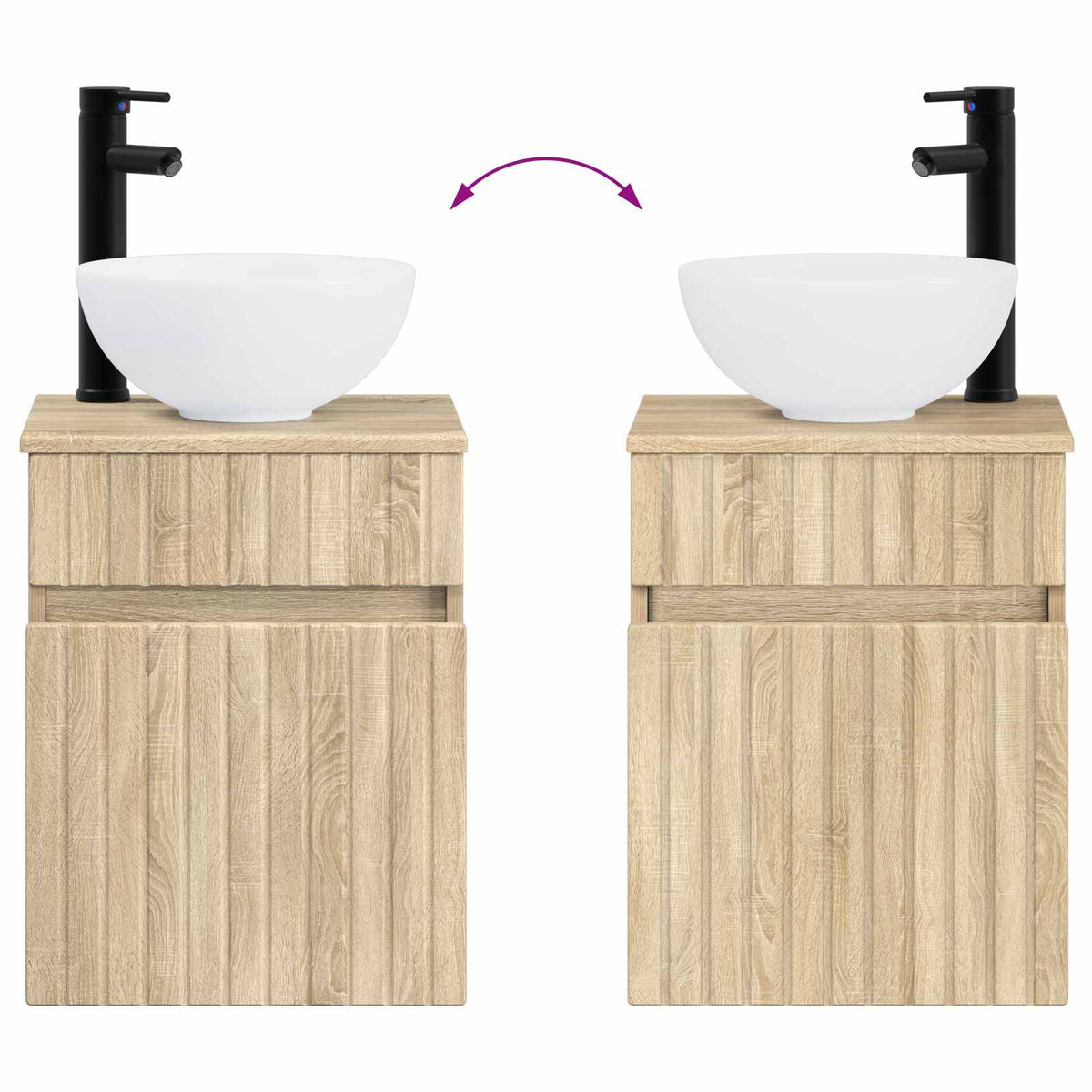 Bathroom Furniture Set 4 pcs Sonoma Oak