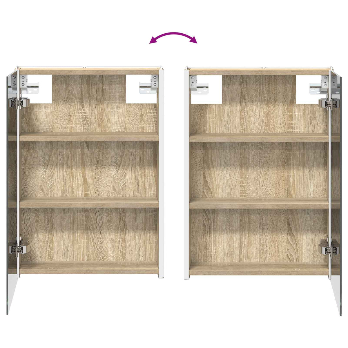 Bathroom Furniture Set 4 pcs Sonoma Oak