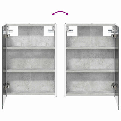 Bathroom Furniture Set 4 pcs Concrete Grey