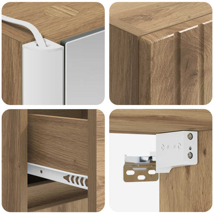 Bathroom Furniture Set 4 pcs Artisan Oak