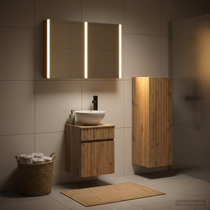 Bathroom Furniture Set 4 pcs Artisan Oak