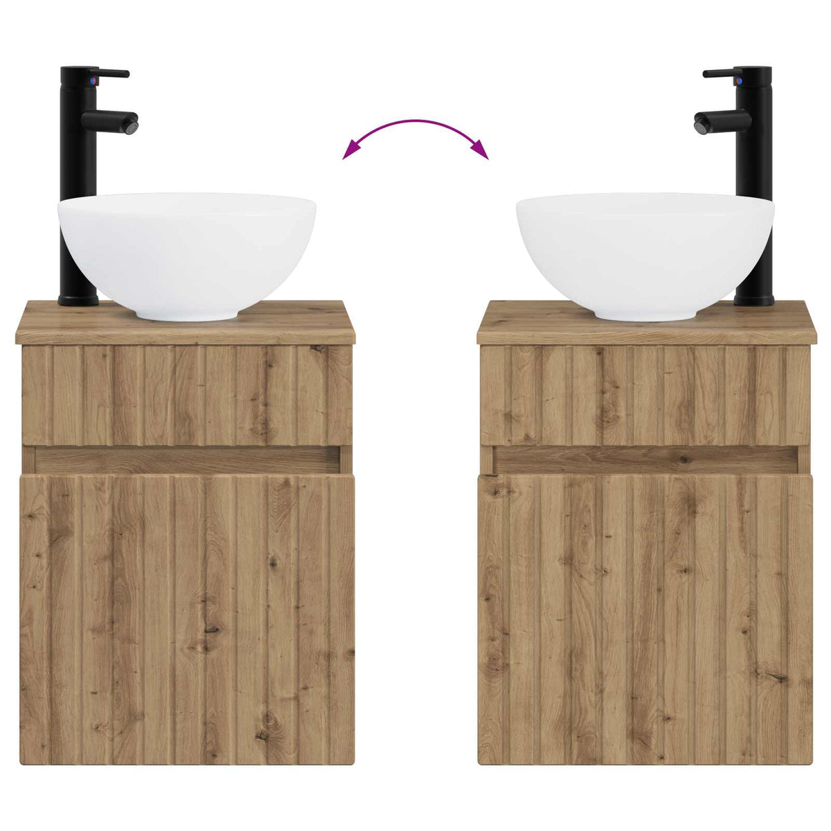 Bathroom Furniture Set 4 pcs Artisan Oak