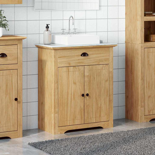 Bathroom Cabinet BODO Honey Brown 70 x 35 x 80 cm
