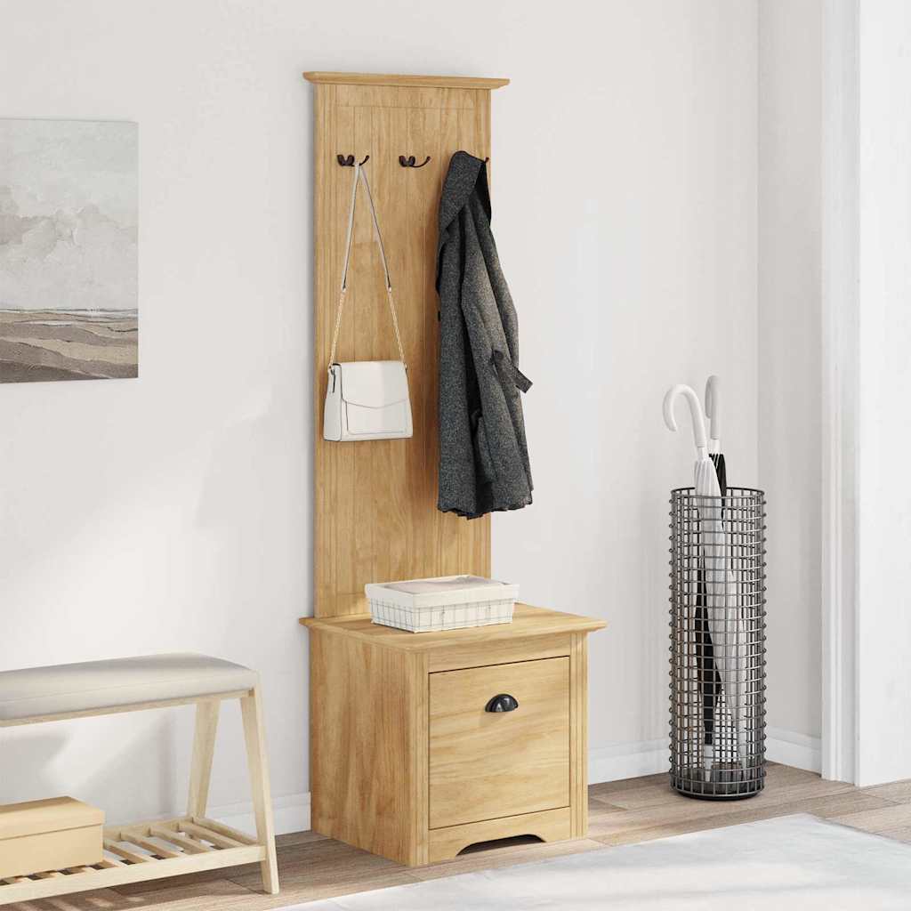Hallway Cabinet BODO Honey Brown 50 x 40 x 156.7 cm