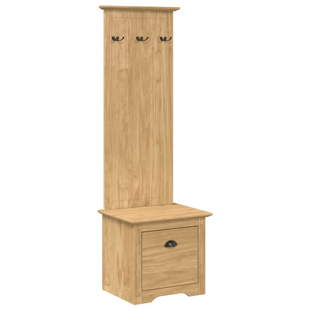Hallway Cabinet BODO Honey Brown 50 x 40 x 156.7 cm