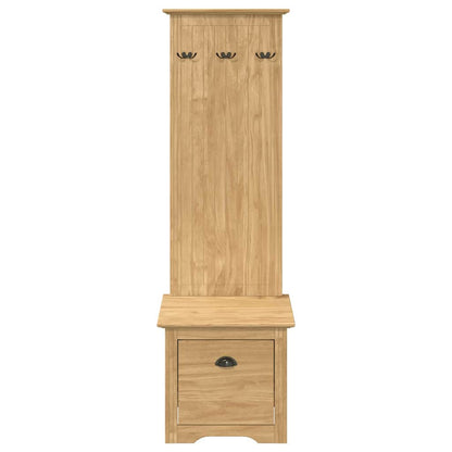 Hallway Cabinet BODO Honey Brown 50 x 40 x 156.7 cm