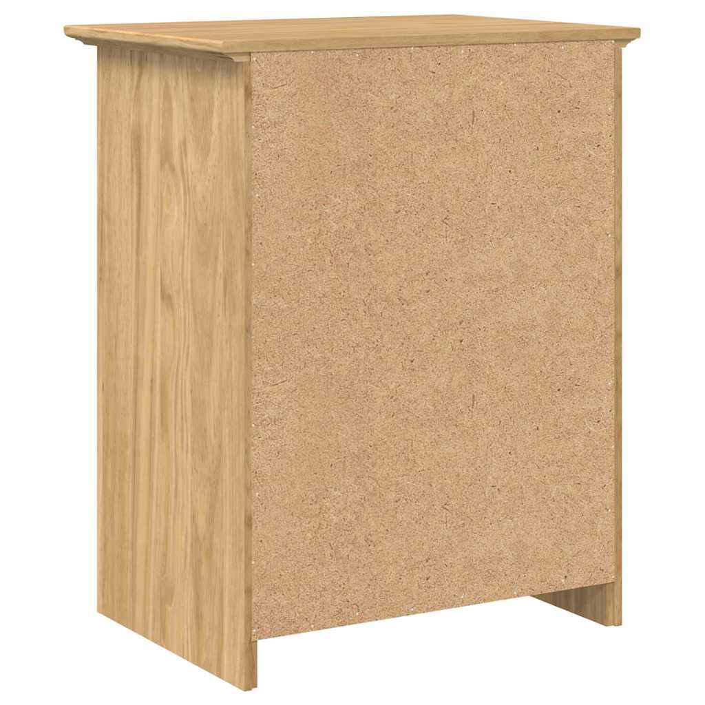 Bedside Cabinet with Drawer BODO Honey Brown 53 x 38.5 x 67 cm