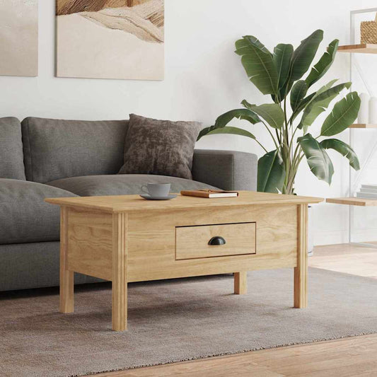 Coffee Table BODO Honey Brown 100 x 55 x 45.8 cm