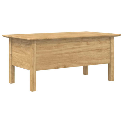 Coffee Table with Drawer BODO Honey Brown 100 x 55 x 45.8 cm