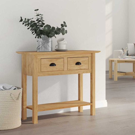 Console Table BODO Honey Brown 91 x 34.7 x 74 cm