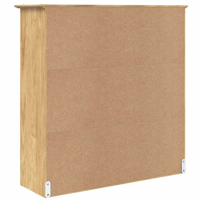 Cabinet with Glass Doors BODO Honey Brown