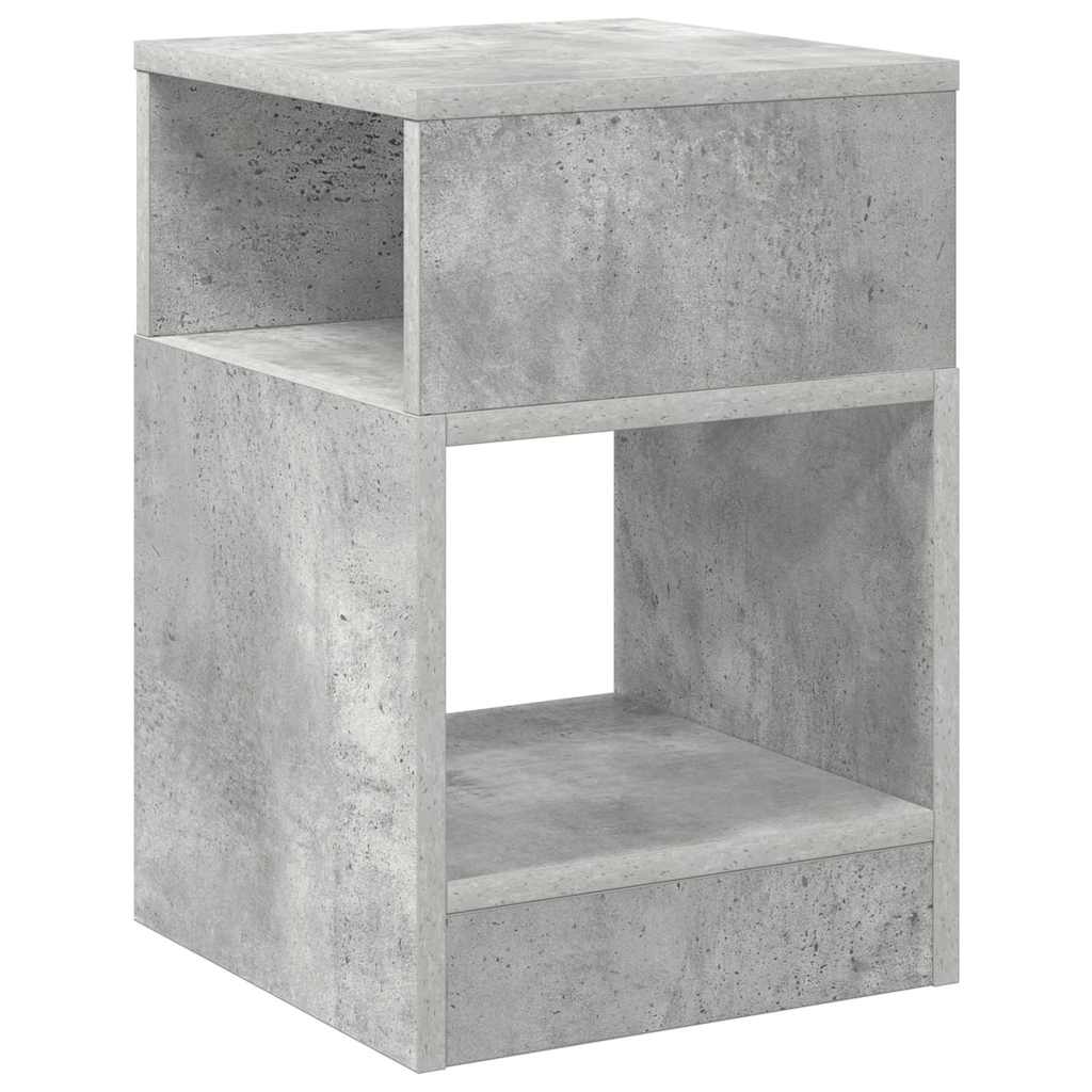 End Table Concrete Grey 30.5 x 30 x 45 cm Engineered Wood
