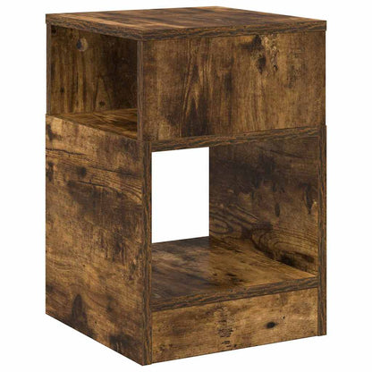 End Table 2 pcs Smoked Oak 30.5 x 30 x 45 cm Engineered Wood