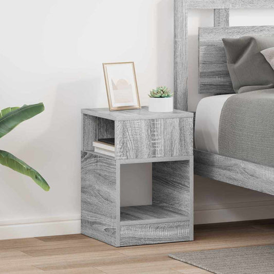 End Table 2 pcs Grey Sonoma 30.5 x 30 x 45 cm Engineered Wood