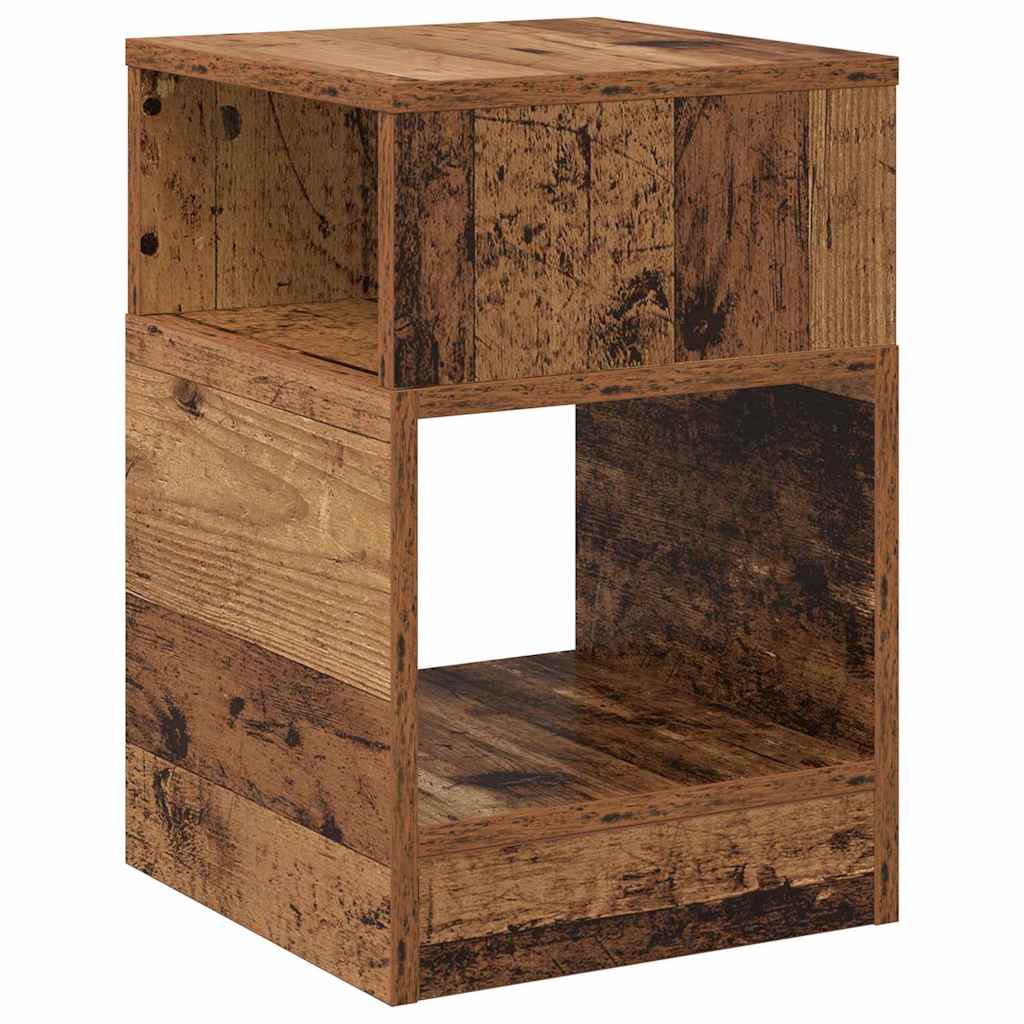 End Table 2 pcs Old Wood 30.5 x 30 x 45 cm Engineered Wood