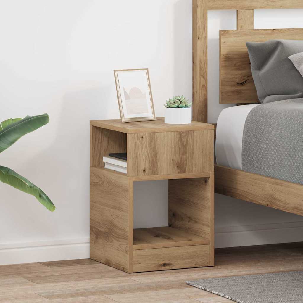 End Table 2 pcs Artisan Oak 30.5 x 30 x 45 cm Engineered Wood