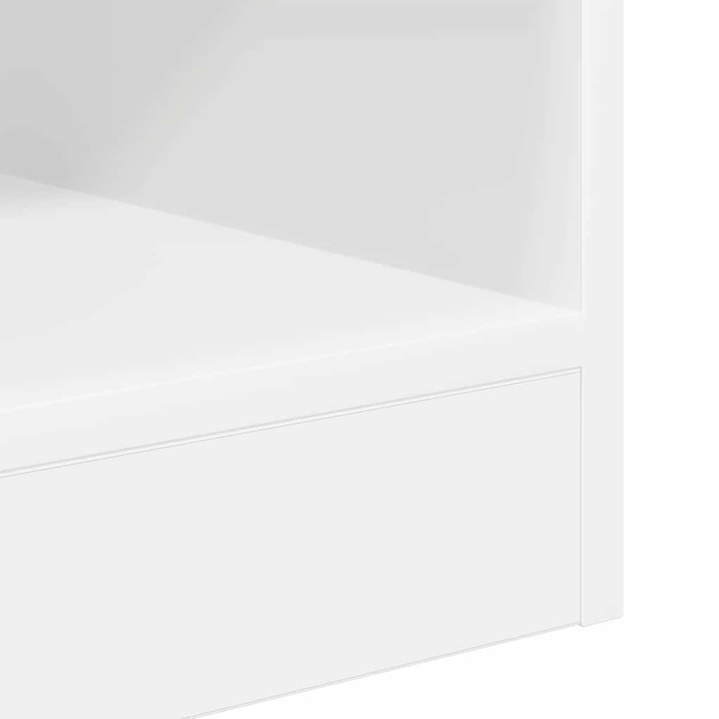 End Table White 40.5 x 40 x 45 cm Engineered Wood