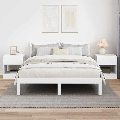 End Table 2 pcs White 40.5 x 40 x 45 cm Engineered Wood