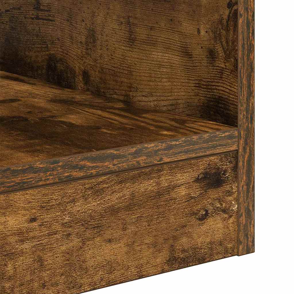 End Table Smoked Oak 40.5 x 40 x 45 cm Engineered Wood