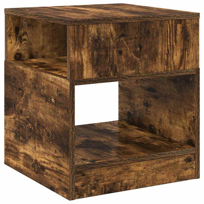 End Table Smoked Oak 40.5 x 40 x 45 cm Engineered Wood