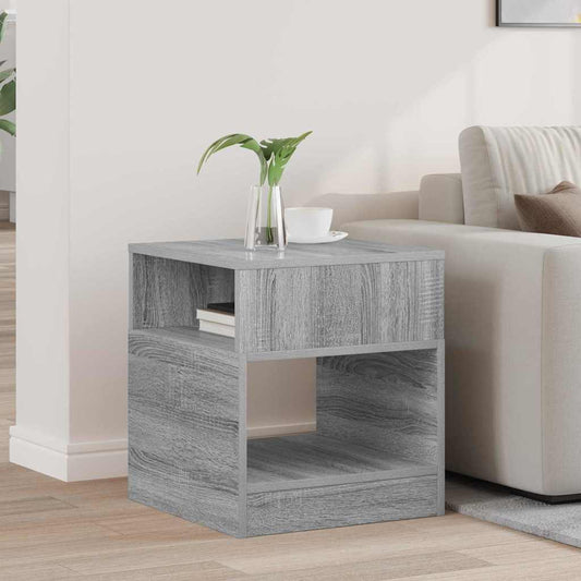 End Table Grey Sonoma 40.5 x 40 x 45 cm Engineered Wood