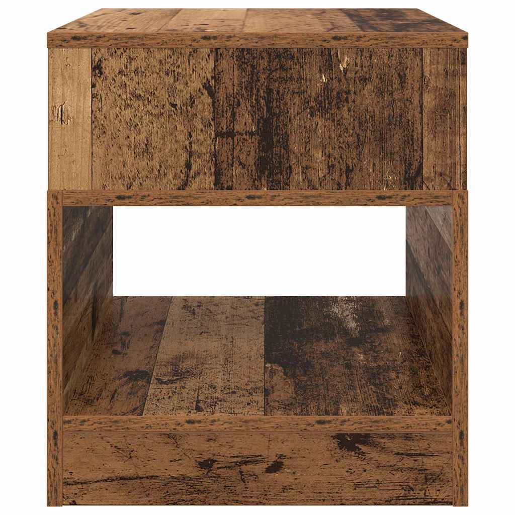 End Table 2 pcs Old Wood 40.5 x 40 x 45 cm Engineered Wood