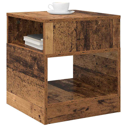 End Table 2 pcs Old Wood 40.5 x 40 x 45 cm Engineered Wood