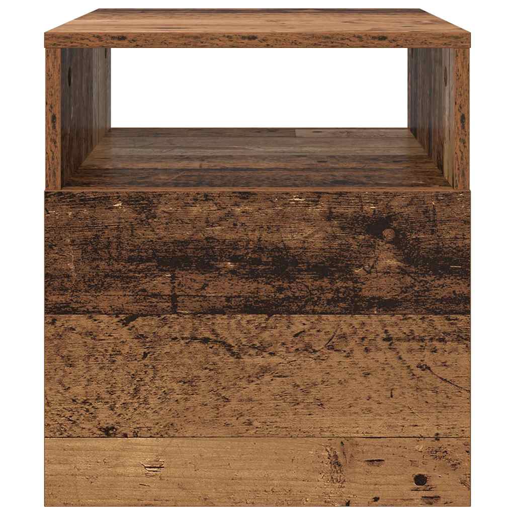 End Table 2 pcs Old Wood 40.5 x 40 x 45 cm Engineered Wood