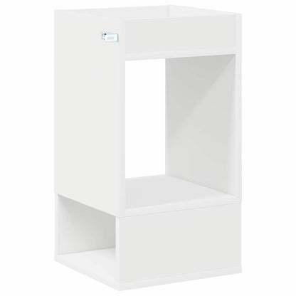 End Table 2 pcs White 30 x 30 x 56 cm Engineered Wood