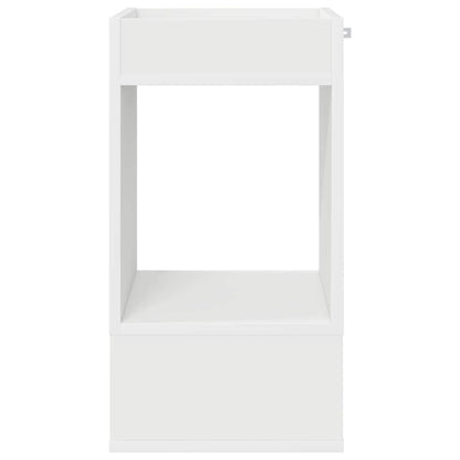 End Table 2 pcs White 30 x 30 x 56 cm Engineered Wood