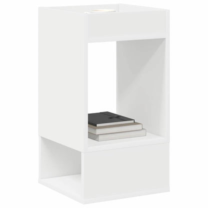 End Table 2 pcs White 30 x 30 x 56 cm Engineered Wood