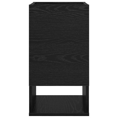 End Table 2 pcs Black Oak 30 x 30 x 56 cm Engineered Wood
