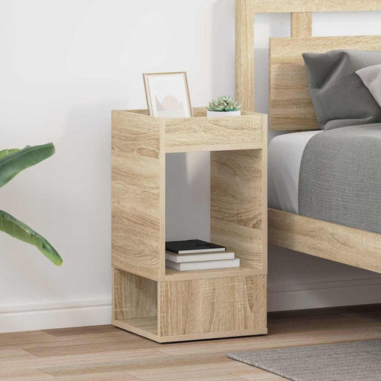End Table 2 pcs Sonoma Oak 30 x 30 x 56 cm Engineered Wood