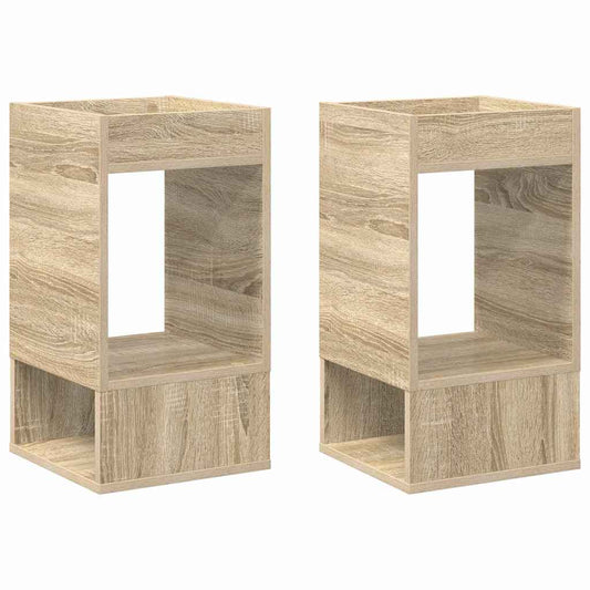 End Table 2 pcs Sonoma Oak 30 x 30 x 56 cm Engineered Wood
