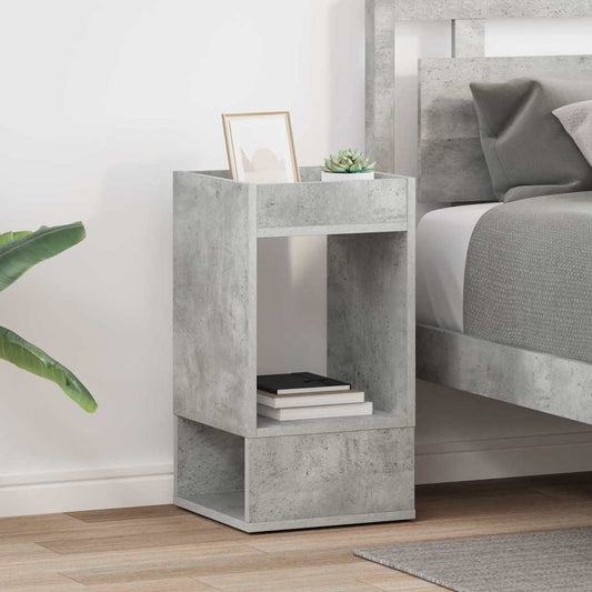 End Table 2 pcs Concrete Grey 30 x 30 x 56 cm Engineered Wood