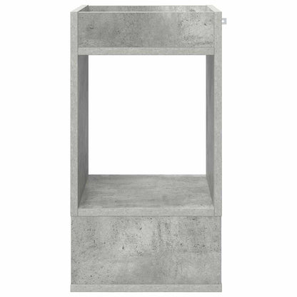 End Table 2 pcs Concrete Grey 30 x 30 x 56 cm Engineered Wood