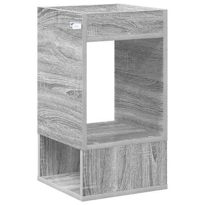 End Table 2 pcs Grey Sonoma 30 x 30 x 56 cm Engineered Wood