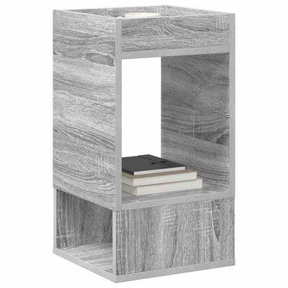 End Table 2 pcs Grey Sonoma 30 x 30 x 56 cm Engineered Wood