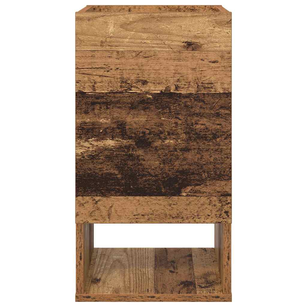 End Table Old Wood 30 x 30 x 56 cm Engineered Wood