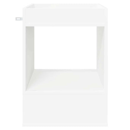 End Table 2 pcs White 40 x 40 x 56 cm Engineered Wood