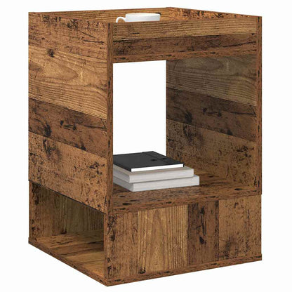 End Table Old Wood 40 x 40 x 56 cm Engineered Wood
