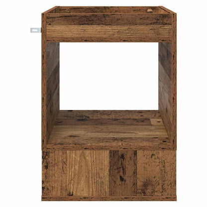End Table 2 pcs Old Wood 40 x 40 x 56 cm Engineered Wood