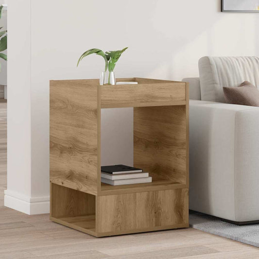 End Table Artisan Oak 40 x 40 x 56 cm Engineered Wood