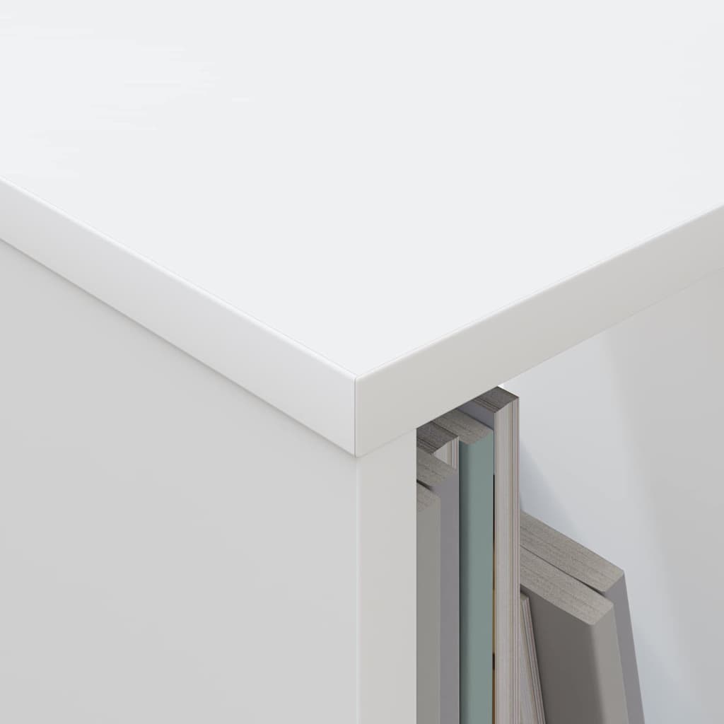 Magazine Rack White 102 x 30 x 45 cm