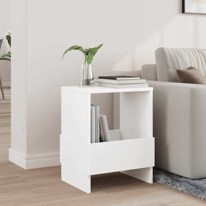 Magazine Rack White 35 x 30 x 45 cm