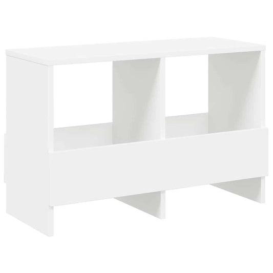 Magazine Rack White 68.5 x 30 x 45 cm
