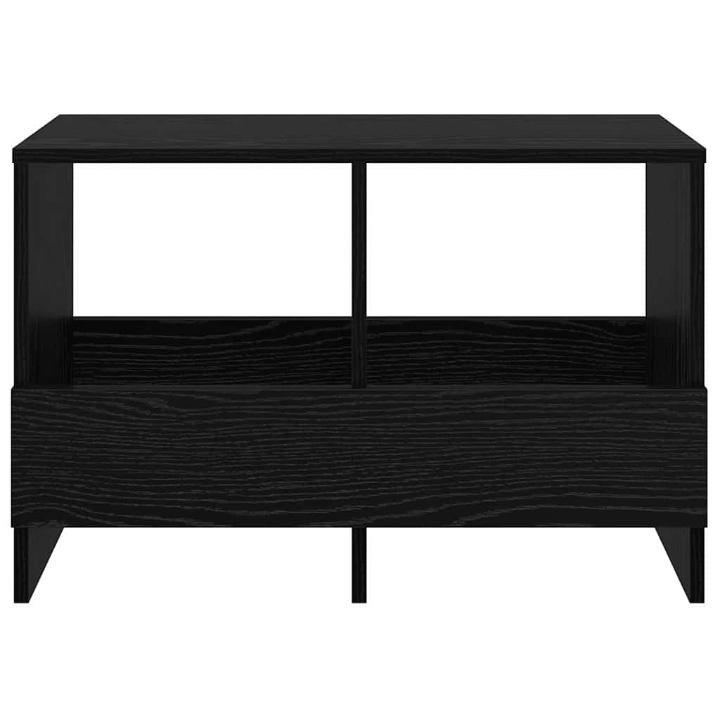 Magazine Rack Black Oak 68.5 x 30 x 45 cm