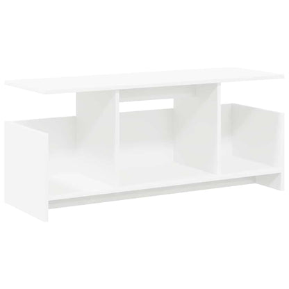 TV Stand White 102 x 35 x 45 cm Engineered Wood