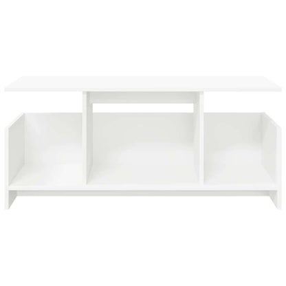 TV Stand White 102 x 35 x 45 cm Engineered Wood