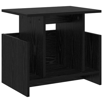 TV Stand Black Oak 50 x 35 x 45 cm Engineered Wood